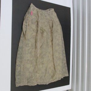 1970s I Magnin Pura Taupe Skirt